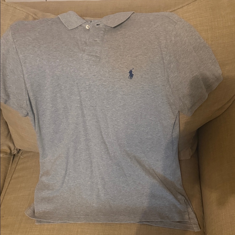 Polo by Ralph Lauren Light Gray Men's Polo Shirt